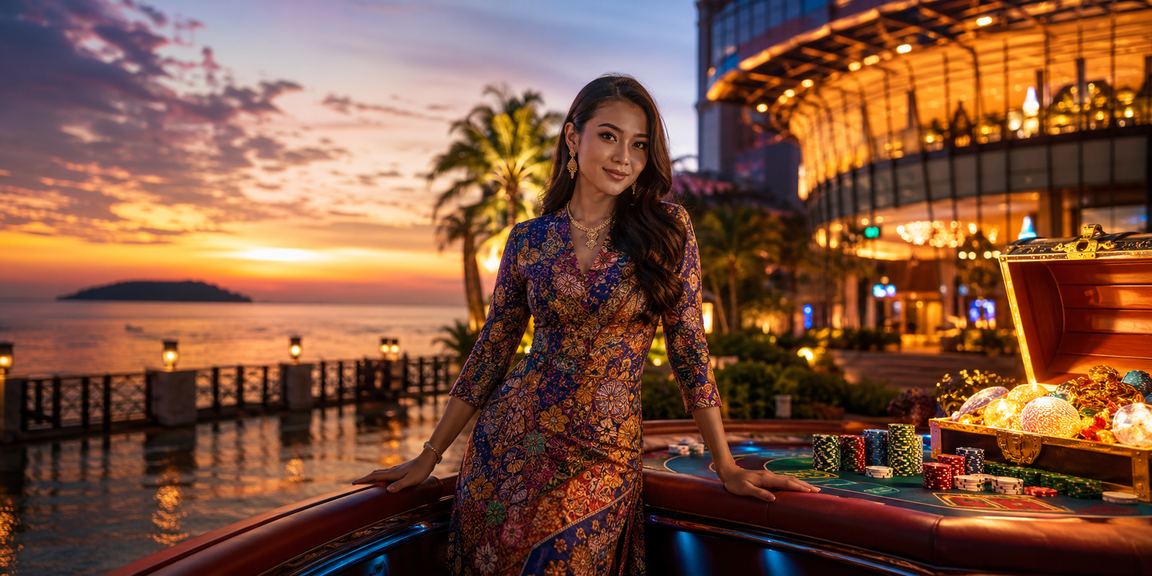 Kasino dan hiburan bergaya budaya di Kota Kinabalu